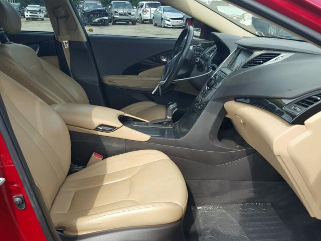 KMHFH4JG6DA298927 - 2013 HYUNDAI AZERA GLS RED photo 5