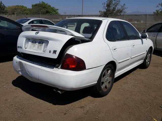 3N1AB51D84L732403 - 2004 NISSAN SENTRA SE- WHITE photo 4