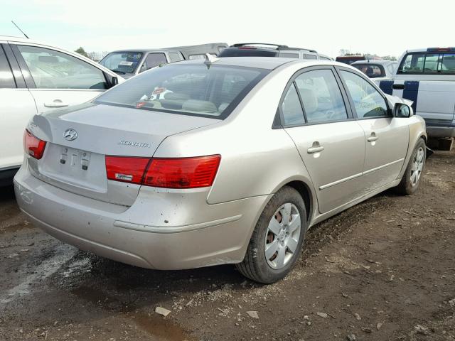 5NPET4AC1AH588587 - 2010 HYUNDAI SONATA GLS TAN photo 4