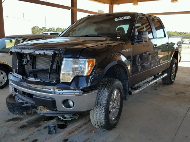 1FTFW1EFXDFC09616 - 2013 FORD F150 SUPER BLACK photo 2
