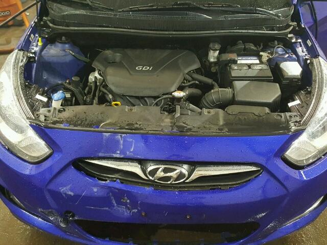 KMHCU4AE9DU319443 - 2013 HYUNDAI ACCENT GLS BLUE photo 7