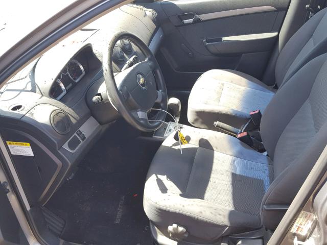 KL1TD56E69B384490 - 2009 CHEVROLET AVEO LS GRAY photo 5