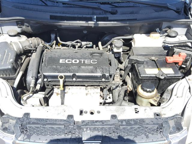 KL1TD56E69B384490 - 2009 CHEVROLET AVEO LS GRAY photo 7