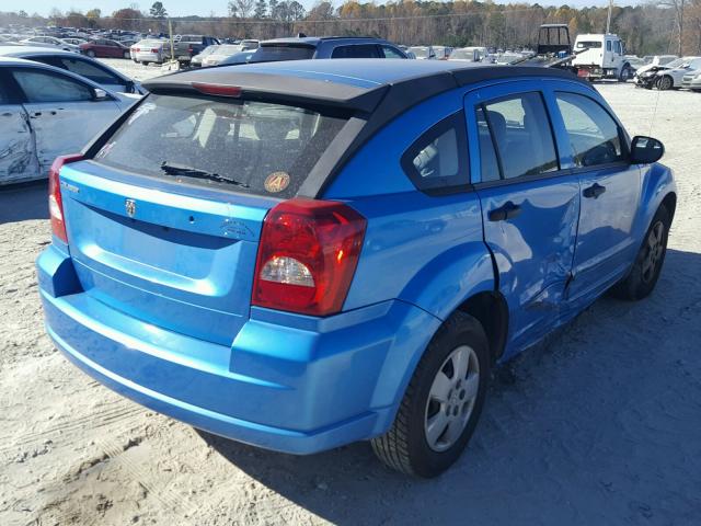 1B3HB28B58D586067 - 2008 DODGE CALIBER BLUE photo 4