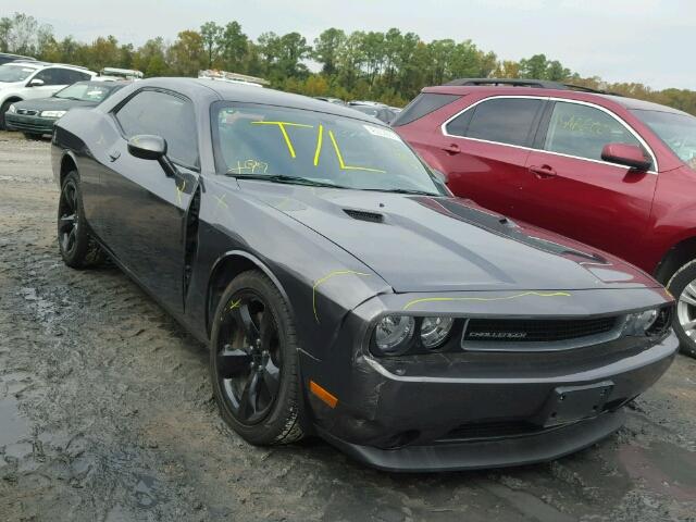 2C3CDYAG9EH299135 - 2014 DODGE CHALLENGER GRAY photo 1