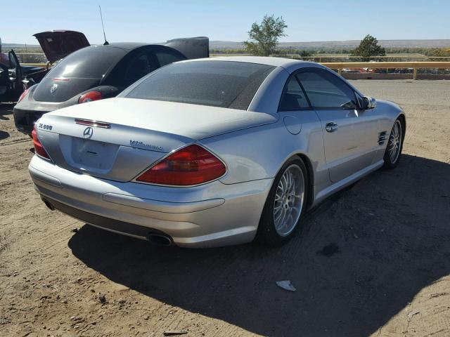 WDBSK76F74F086092 - 2004 MERCEDES-BENZ SL 600 SILVER photo 4