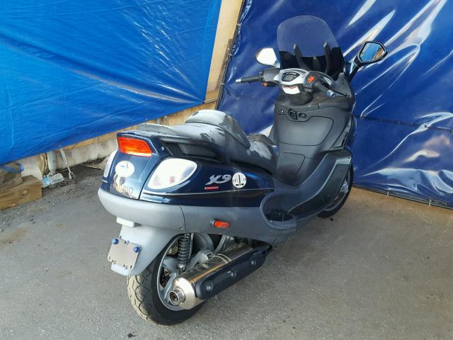 ZAPM270W975001958 - 2007 PIAGGIO X9 EVOLUTI BLUE photo 4