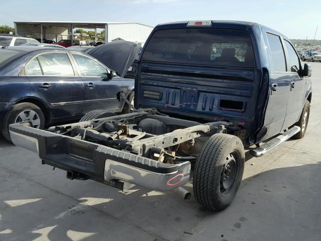 1FTEW1CM2EKE30438 - 2014 FORD F150 BLUE photo 4