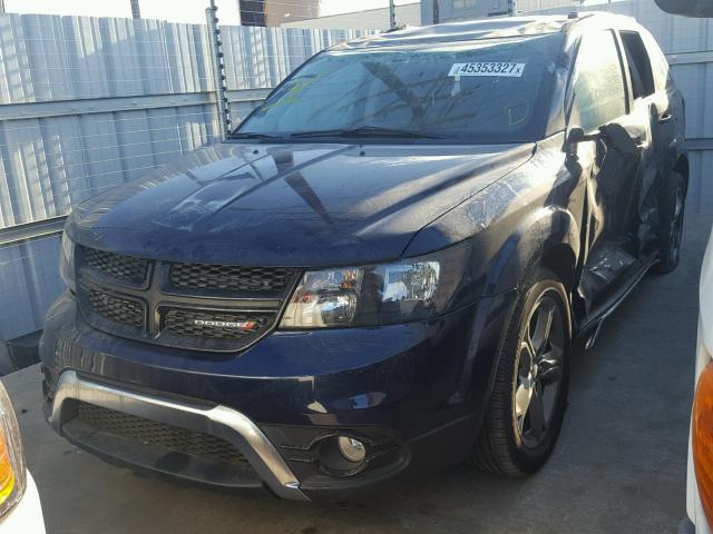 3C4PDCGB3HT582587 - 2017 DODGE JOURNEY CR BLUE photo 2