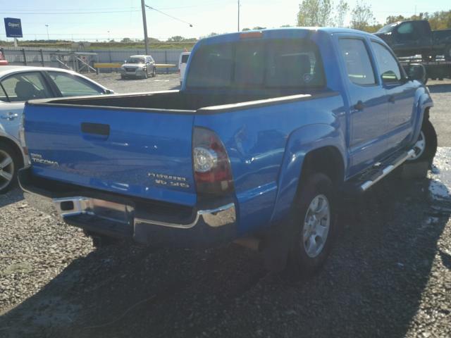 3TMJU4GN4BM118845 - 2011 TOYOTA TACOMA BLUE photo 4