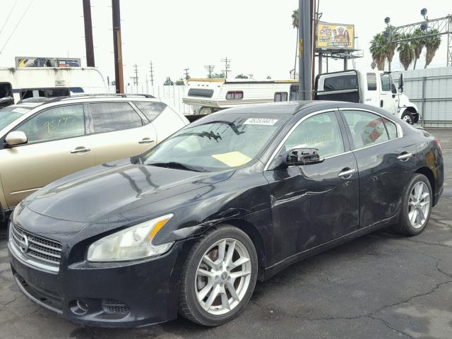 1N4AA5AP4AC868857 - 2010 NISSAN MAXIMA S BLACK photo 2