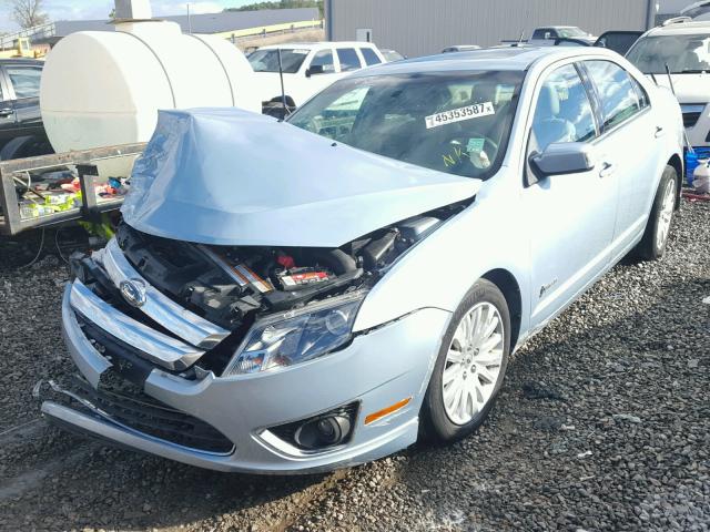 3FADP0L35AR263594 - 2010 FORD FUSION BLUE photo 2