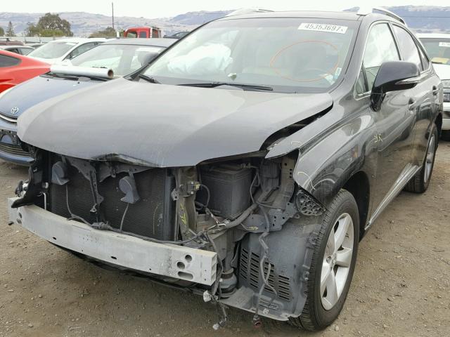 2T2BK1BA9DC162473 - 2013 LEXUS RX BLACK photo 2