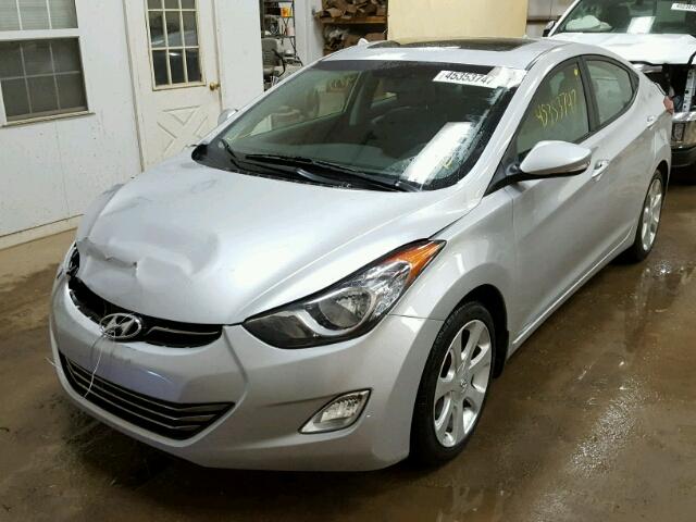 KMHDH4AE9CU465980 - 2012 HYUNDAI ELANTRA SILVER photo 2