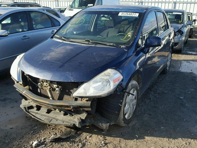 3N1BC11E38L378914 - 2008 NISSAN VERSA S BLUE photo 2