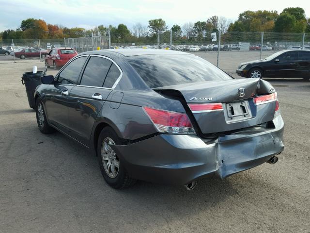 1HGCP3F77CA003847 - 2012 HONDA ACCORD EX GRAY photo 3