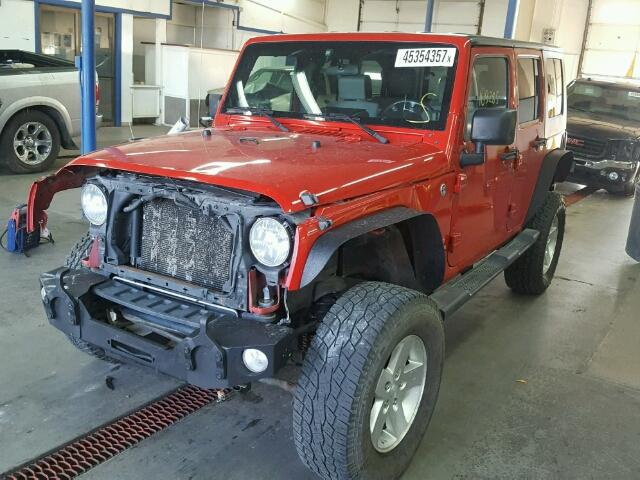 1J4BA5H17AL166431 - 2010 JEEP WRANGLER U RED photo 2