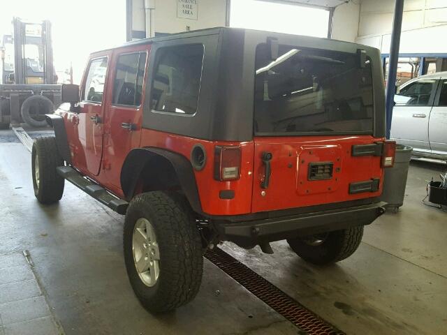 1J4BA5H17AL166431 - 2010 JEEP WRANGLER U RED photo 3