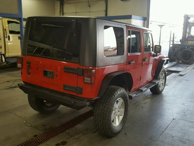 1J4BA5H17AL166431 - 2010 JEEP WRANGLER U RED photo 4