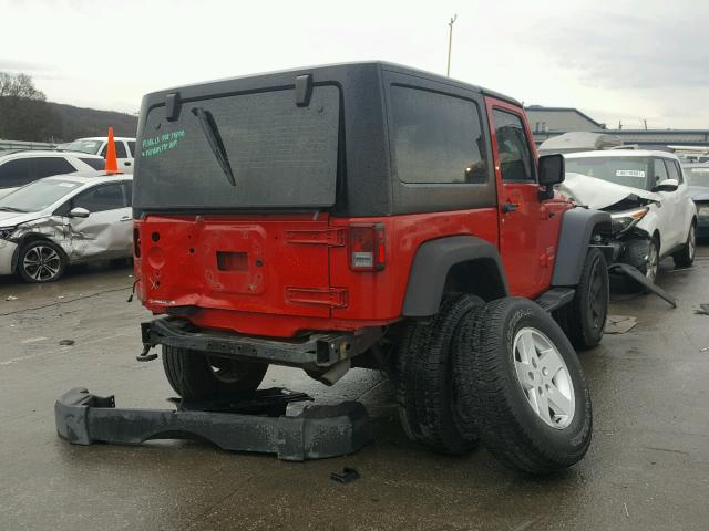 1C4AJWAG8CL246894 - 2012 JEEP WRANGLER S RED photo 4