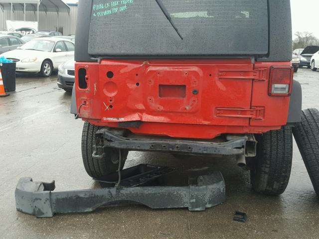 1C4AJWAG8CL246894 - 2012 JEEP WRANGLER S RED photo 9