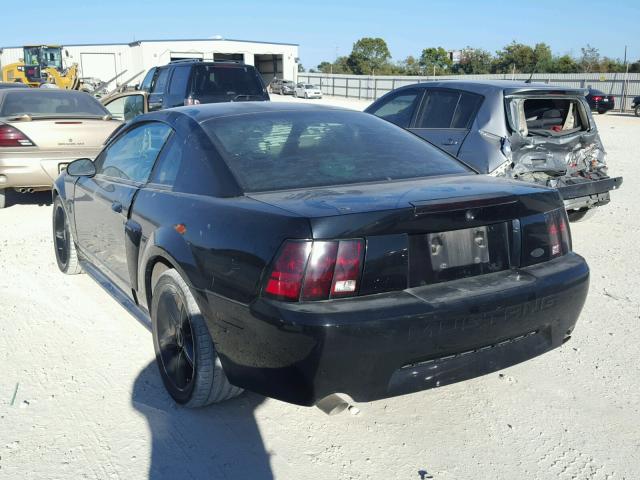 1FAFP42X71F181125 - 2001 FORD MUSTANG GT BLACK photo 3