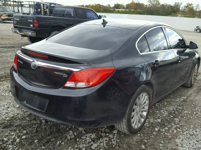 W04GP5EC5B1007818 - 2011 BUICK REGAL CXL BLACK photo 4