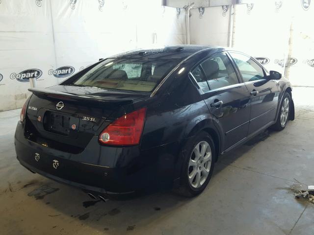 1N4BA41E97C844351 - 2007 NISSAN MAXIMA SE BLACK photo 4