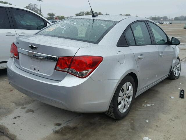 1G1PA5SH1D7243494 - 2013 CHEVROLET CRUZE LS SILVER photo 4