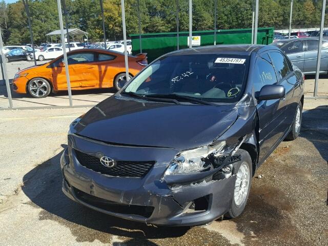 2T1BU4EE2AC527618 - 2010 TOYOTA COROLLA GRAY photo 2