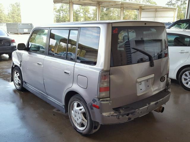 JTLKT324840149705 - 2004 TOYOTA SCION XB GRAY photo 3