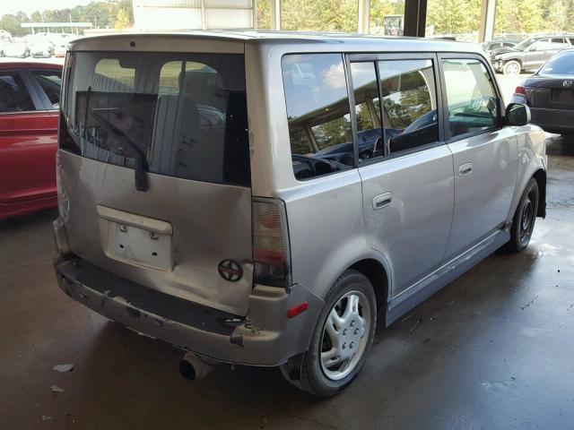 JTLKT324840149705 - 2004 TOYOTA SCION XB GRAY photo 4