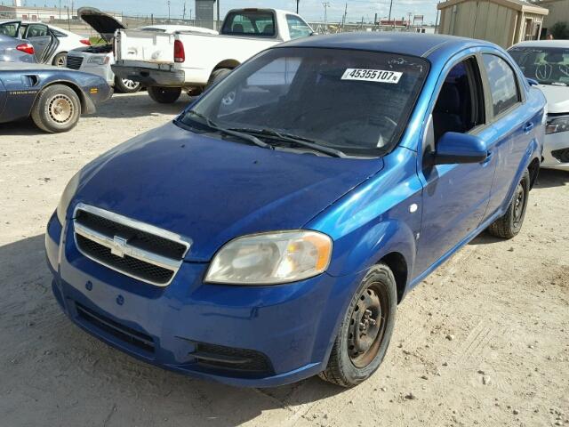 KL1TD56607B047156 - 2007 CHEVROLET AVEO BASE BLUE photo 2