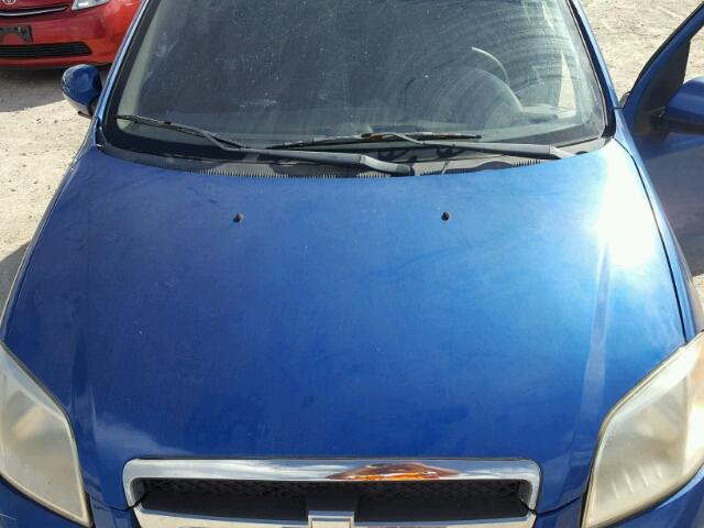 KL1TD56607B047156 - 2007 CHEVROLET AVEO BASE ლურჯი ფოტო 7