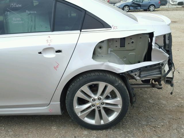 1G1PH5SC4C7363451 - 2012 CHEVROLET CRUZE LTZ SILVER photo 9