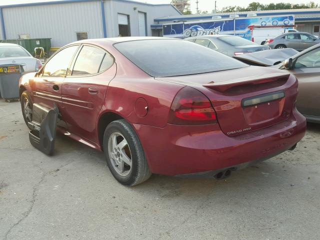 2G2WS522641131755 - 2004 PONTIAC GRAND PRIX MAROON photo 3