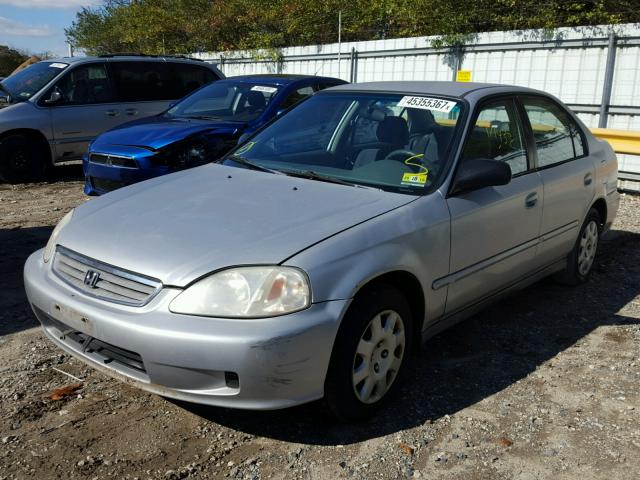 2HGEJ6611YH514745 - 2000 HONDA CIVIC BASE 银色 照片 2