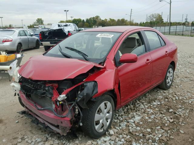 JTDBT923484023782 - 2008 TOYOTA YARIS RED photo 2