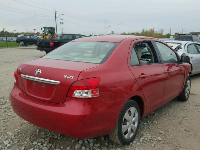 JTDBT923484023782 - 2008 TOYOTA YARIS RED photo 4