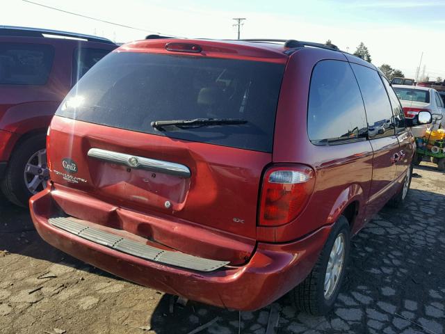 2C4GP74L32R792659 - 2002 CHRYSLER TOWN & COU RED photo 4