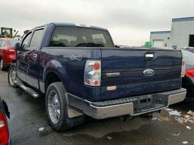 1FTPW14VX6KD37605 - 2006 FORD F150 BLUE photo 3