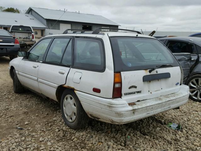 1FASP15J4SW324389 - 1995 FORD ESCORT LX WHITE photo 3