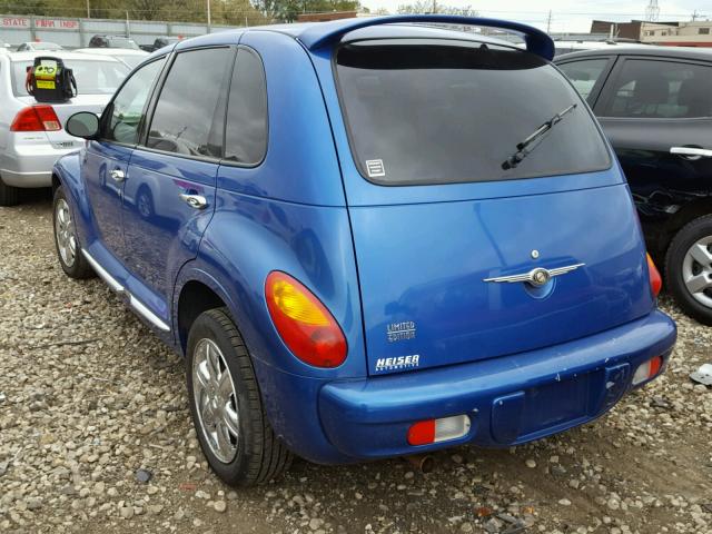 3C8FY68B64T366953 - 2004 CHRYSLER PT CRUISER BLUE photo 3