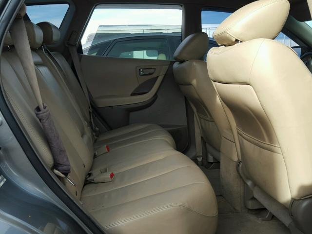 JN8AZ08W47W616234 - 2007 NISSAN MURANO SL GRAY photo 6