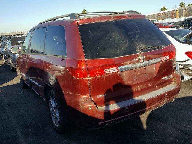 5TDBA22C35S041901 - 2005 TOYOTA SIENNA XLE RED photo 3