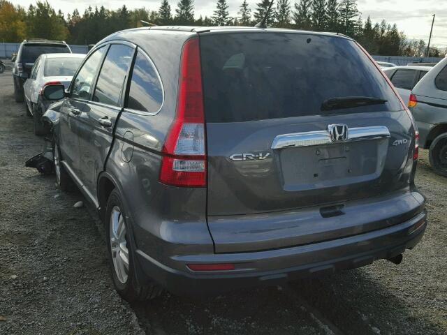 5J6RE4H53AL820633 - 2010 HONDA CR-V EX GRAY photo 3