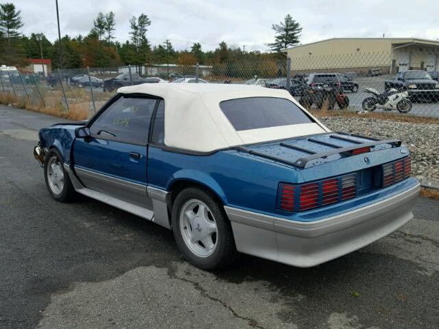 1FACP45EXPF179696 - 1993 FORD MUSTANG GT BLUE photo 3