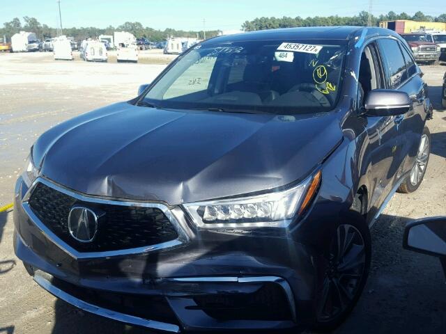 5FRYD3H51HB008578 - 2017 ACURA MDX TECHNO GRAY photo 2