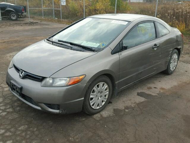 2HGFG12366H006622 - 2006 HONDA CIVIC DX V GRAY photo 2