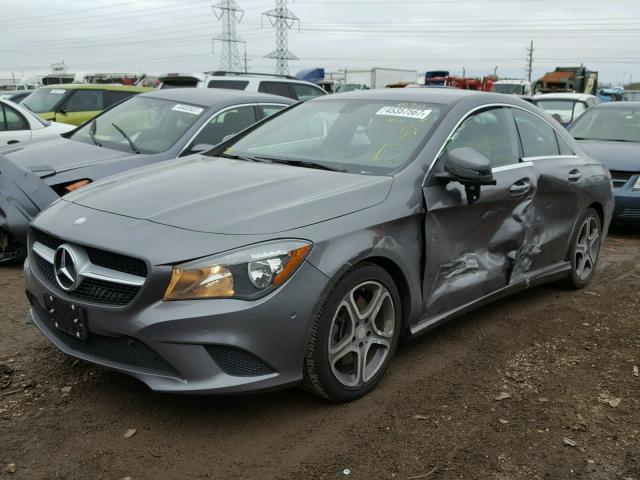 WDDSJ4EB5EN053459 - 2014 MERCEDES-BENZ CLA 250 GRAY photo 2